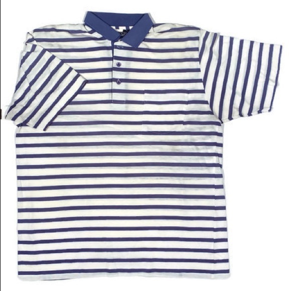 Vintage Van Heusen Striped Collared Tee - Picture 1 of 4